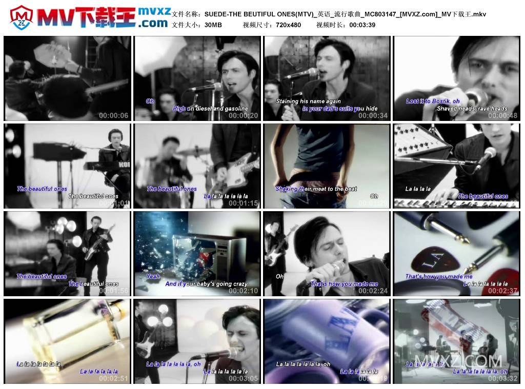 SUEDE-THE BEUTIFUL ONES(MTV)_英语_流行歌曲_MC803147